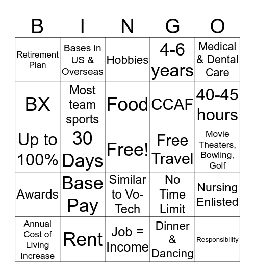 MATTERSS Bingo Card