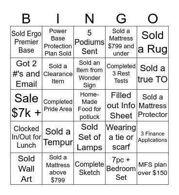 BINGO Card