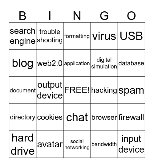 epics bingo card Bingo Card