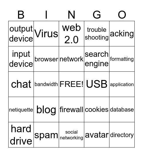 EPIC Bingo Card