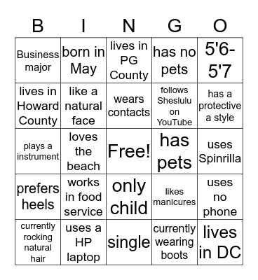 Ladybugs  Bingo Card