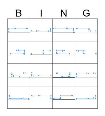 Uniform Motion Review Bingo Card