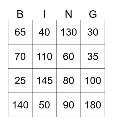 Circle Geometry Bingo! Bingo Card