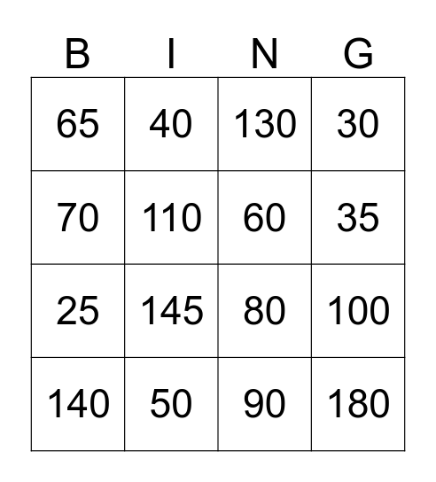 Circle Geometry Bingo! Bingo Card