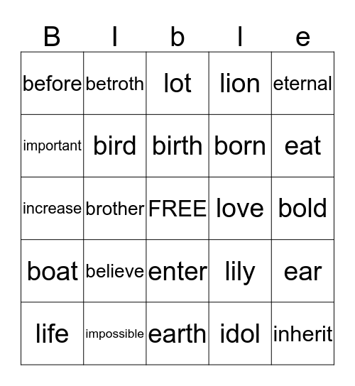 Bingo Card