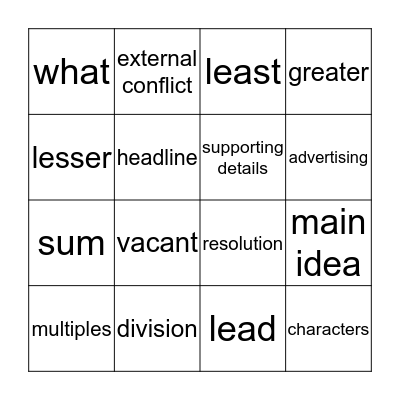 Bingo Card