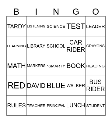 BOOK- A- WEEN Bingo Card