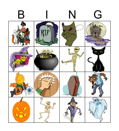 Halloween BINGO Card