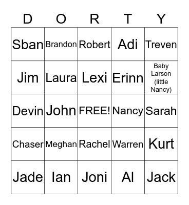 DOT FEST Bingo Card