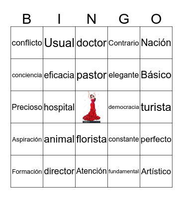 Los cognados Bingo Card