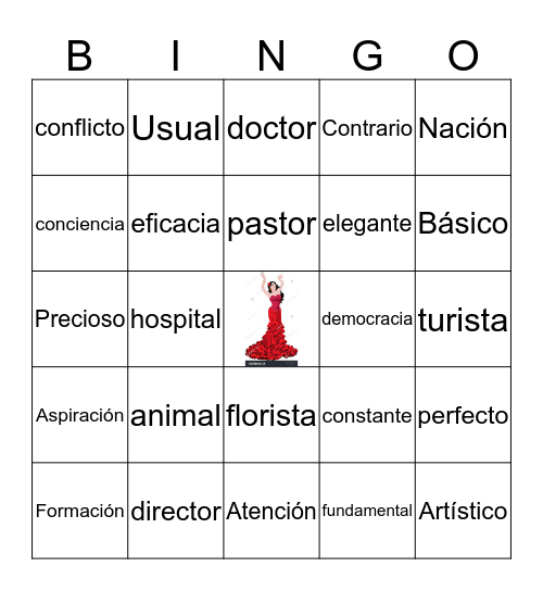 Los cognados Bingo Card