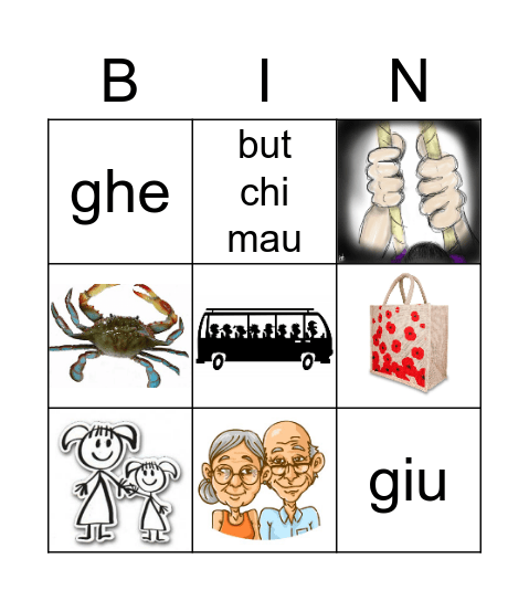 Revision GH, CH, GI Bingo Card