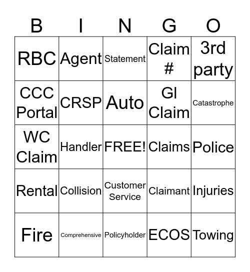 CCT Bingo Card