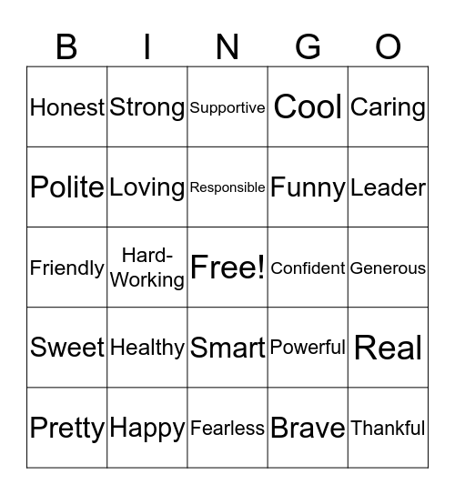 Shut Out the Noise Bingo Card