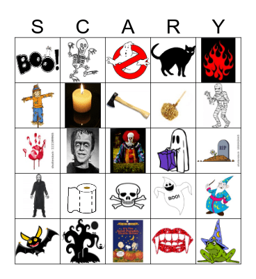 Halloween Bingo! Bingo Card