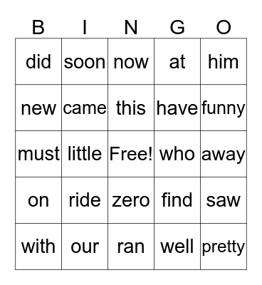 Bryson's Bingo Bonaza Bingo Card