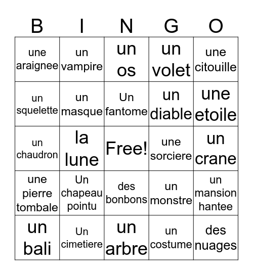 yeet Bingo Card