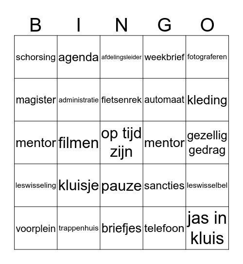 Bingo Card