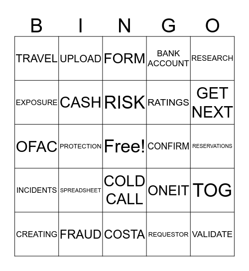 SPOTLIGHT BINGO! Bingo Card