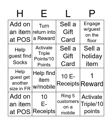 Make the Day  Bingo Card