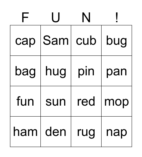 Eyeball Bingo Card