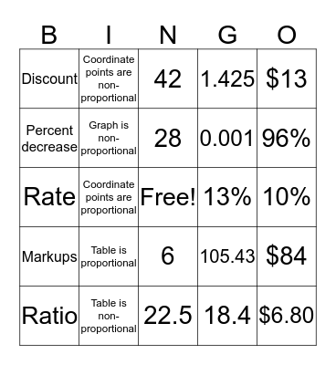 Sebastian  Bingo Card