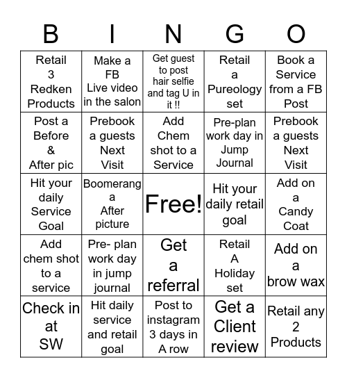 ITS BINGO BITCHES !!  Bingo Card