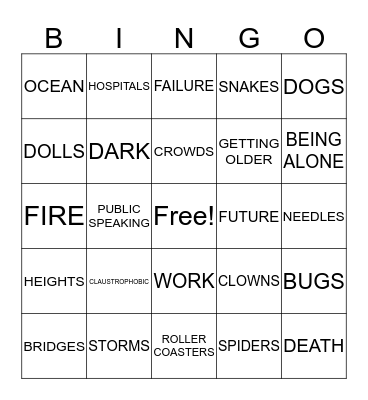 BINGO! Bingo Card