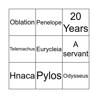 Meeting of Father and Son Bingo Card