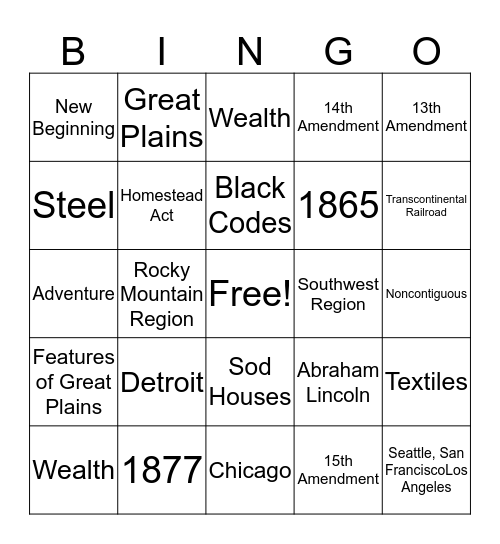 Q1 Benchmark Test BINGO Card