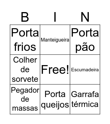Chá da Thalita Bingo Card