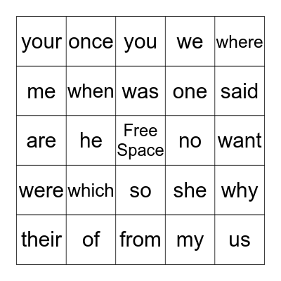 Bingo Card