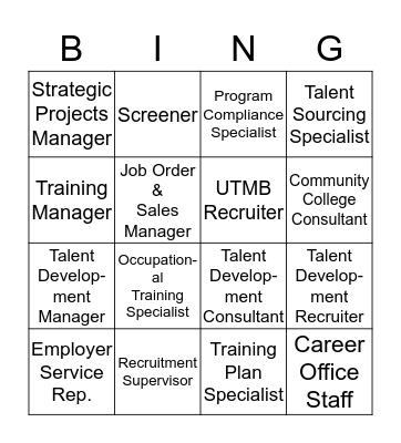 Who's Who Bingo Card