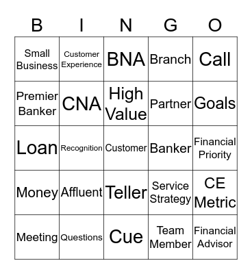 Team Meeting Bingo Card