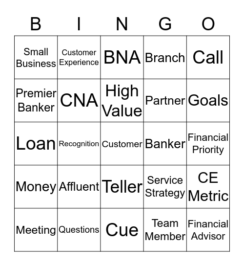 Team Meeting Bingo Card