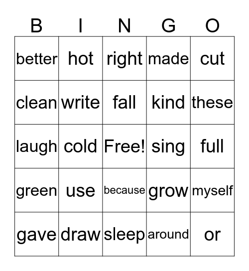 Bookworm Bingo Card