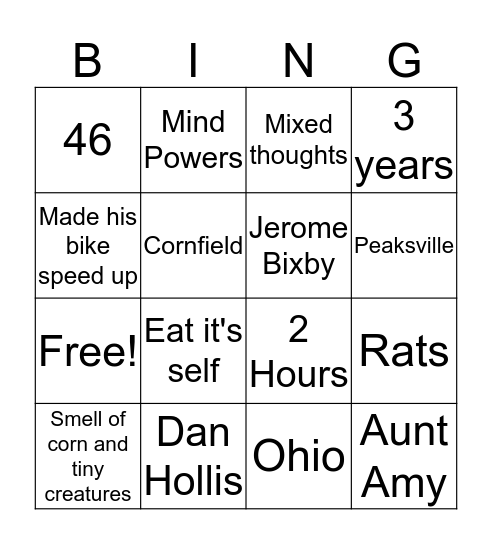 It's a good life  Bingo Card