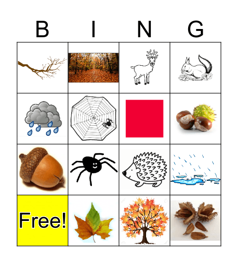 Herfst Bingo Card