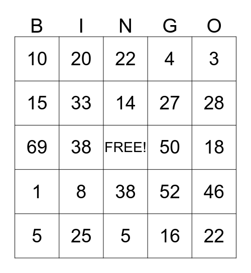 Palm Aire September Bingo Card