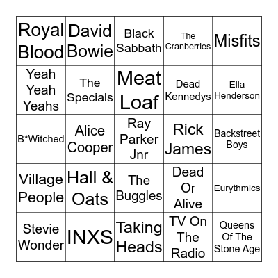 Spook Punk Bingo! Bingo Card