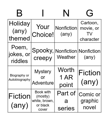 5th Grade February Bingo Card