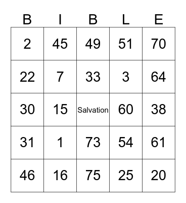 Health & Wellness Committee   TRAVELING BIBLE BINGO  Bingo Card