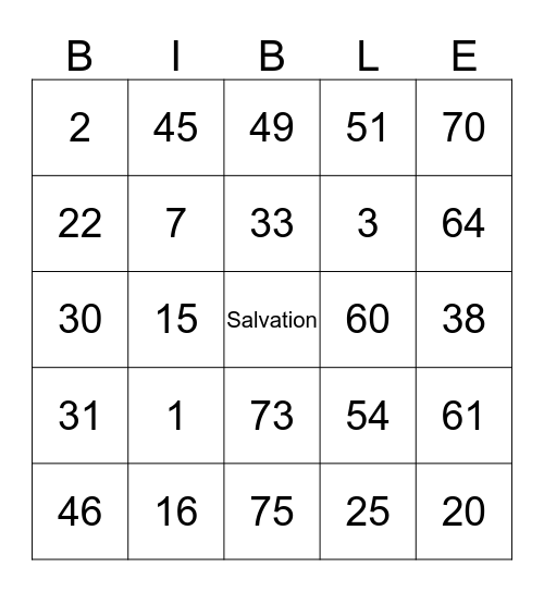 Health & Wellness Committee   TRAVELING BIBLE BINGO  Bingo Card