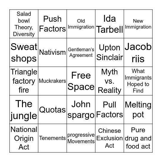 Bingo Card