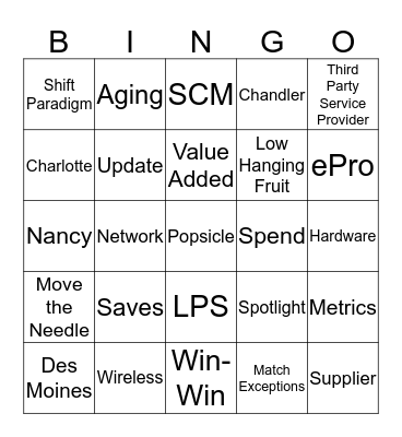 QSM BINGO Card