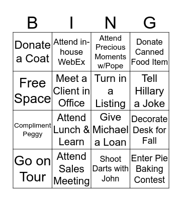 CB Folsom Office Bingo Card