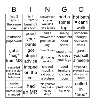 MS BINGO Card