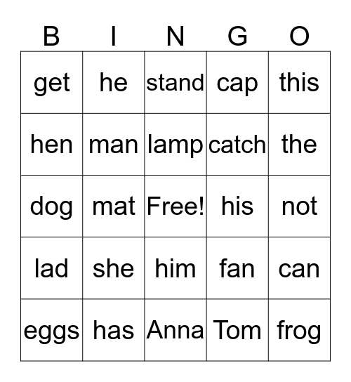 Through Day 34 Bingo Card