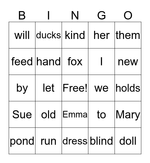 47 Bingo Card