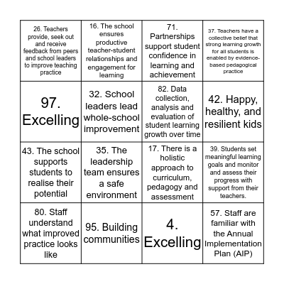 FISO BINGO at OAKWOOD Bingo Card